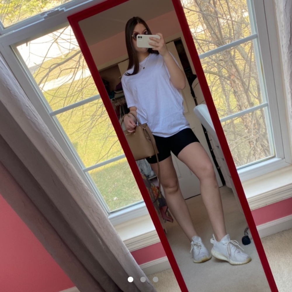 NWT Nasty Gal oversized white tee from set